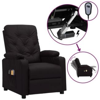 Elektrischer Massagesessel Schwarz Kunstleder [3098870]