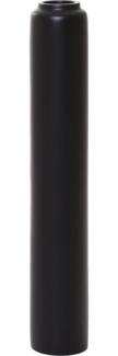 VIVANNO Bodenvase Bodenvase Fiberglas Schwarz Matt DIRETO - 100x10 cm