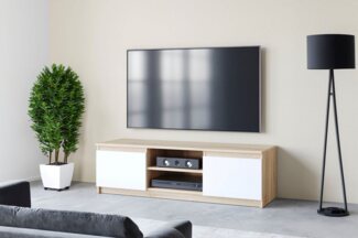 INOSIGN Lowboard DINGO, zeitloser TV-Schrank, TV-Board Breite 120 cm, grifflose Fernsehschrank