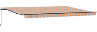 vidaXL automatische einziehbare Markise mit Multicolor Streifen 500x300 cm 3331285