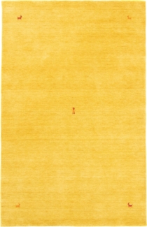 Morgenland Gabbeh Teppich - Indus - Sahara - rechteckig - 140 x 70 - Gold