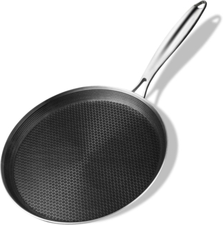Innerwell Crepe Pfanne 28cm Edelstahl Antihaft Wabenstruktur Induktion