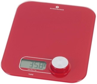 Zassenhaus Digital-Waage Eco Energy Rot