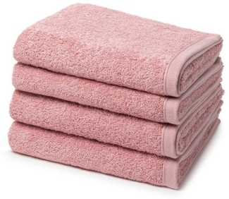 Ross Vita 4 tlg. Frottier-Set - 4 X Handtuch (50 X 100cm) - 520 g/m2 - Altrosa