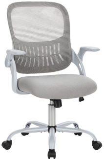 DUMOS Bürostuhl Ergonomisch Schreibtischstuhl Verstellbaren Drehstuhl Office Chair, Verstellbare Armlehnen