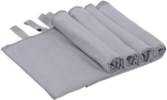 OTTO home Handtücher Leoa, diverse Größen, Sporthandtuch, Reisehandtuch, Strandtuch, Microfaser (Set, 4-St), sehr leicht, kompakt, schnelltrocknend, Mikrofaser mit Kontrastnaht