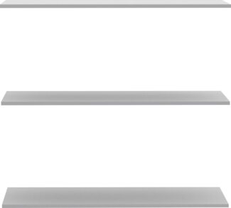 FORTE Extras Robes/Kds Einlegeböden, Holzwerkstoff, Grau, 97,8 x 42 x 1,5 cm