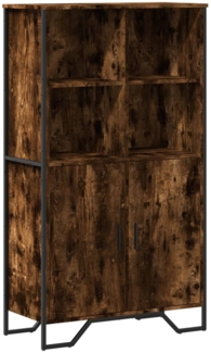 vidaXL Highboard Räuchereiche 79,5x35,5x137,5 cm Holzwerkstoff 3295309