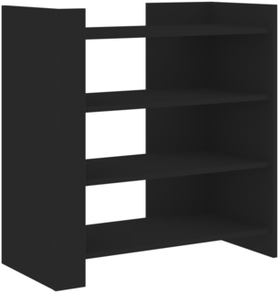 vidaXL Sideboard Schwarz 73,5x35x75 cm Holzwerkstoff 848389