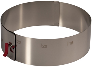 LARES Tortenring Tortenring mit Klemmhebel Höhe 7 cm