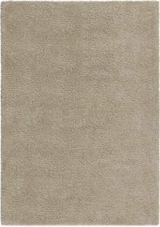 Kadima Design Strapazierfähiger & Kuscheliger Hochflor-Teppich "Lyne". Farbe: Beige, 140x200 cm