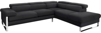 W.SCHILLIG Ecksofa finn, toller Sitzkomfort, L-Form, hochwertige Verarbeitungsdetails, German Design Award 2016, Fußgestell Chrom glänzend, Breite 281 cm