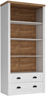 AX LIVING Regal Weiß „Palmano R2“ – 90 cm breit, funktionales Design