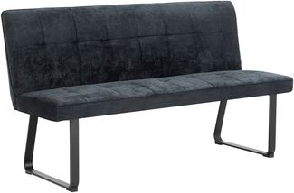 Bank >TALEA< (BxHxT: 160x92x59 cm) in grau aus Microfaser - 160x92x59cm (BxHxT)