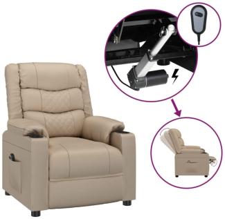 vidaXL Relaxsessel Elektrisch Cappuccino-Braun Kunstleder