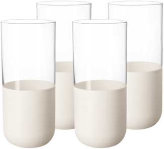 Villeroy & Boch Manufacture Rock Blanc Longdrinkbecher 300 ml 4er Set - DS