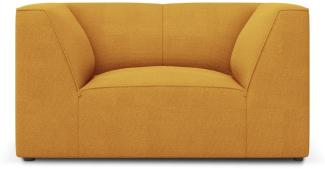 Micadoni Sessel Ruby | Bezug Yellow | Beinfarbe Black Plastic