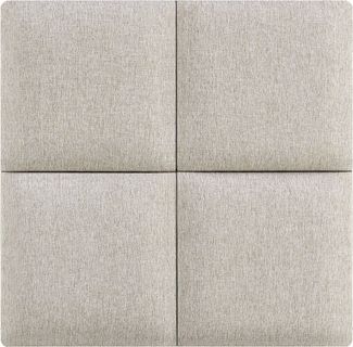 neu. haus Wandpolster, (Set, 4 Stück), »Carpino« Wandkissen Textil 30 x 30 cm Grau