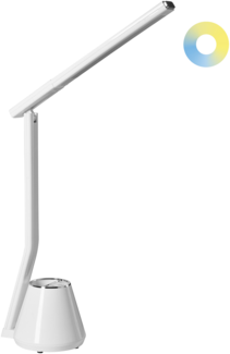 LED Schreibtischlampe DENEB mit Dimmer Weiß