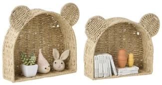 VERTBAUDET2er-Set Kinderzimmer Deko-Regale BÄR, Papierbraun