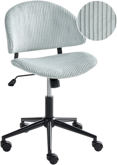 Bürostuhl KIANA Cord Hellblau