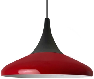 Bamyum Pendelleuchte Pendelleuchte Paladin Metall Ø35cm, Modern Hängelampe, ohne Leuchtmittel, Extra-Schwarzer Hut