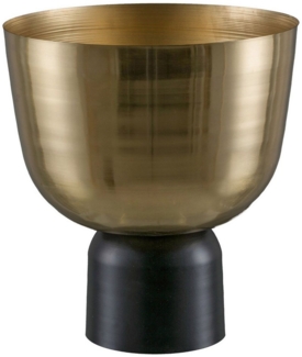 Gasper Übertopf SOLARIS, Goldfarben, Aluminium, Schwarz, Ø 41 cm (1 St)