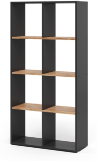 Vicco Raumteiler Anthrazit/Goldkraft Eiche 143x72 cm, Scutum