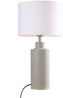 PR Home 4163218-FR01 Tischleuchte Solo Beige Matt Stoffschirm Weiß 55cm