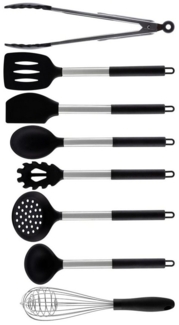 Edenberg Küchenorganizer-Set KüchenhelferSet Spaghettilöffel Schneebesen Suppenkelle Schneebesen, (8-tlg, 8-teiliges Küchenutensilien-Set)