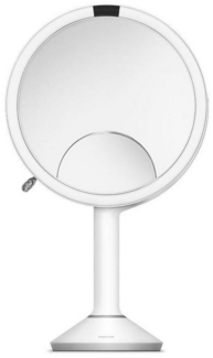 simplehuman LED-Lichtspiegel Sensorspiegel trio Weiß 20 cm