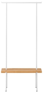Garderobe Eiche 01 S 90 x 40 x 190 weiß