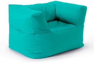 Lumaland Sitzsack-Sofa, Polyester, Sessel, Türkis, 70 x 72 x 96 cm