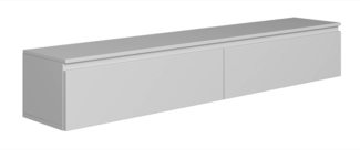 Selsey 'Bemmi' TV-Hängeboard, Greige, ca. 30 x 175 x 32 cm
