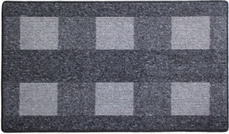 Webteppich in 5 Größen und 4 Farben karoformat Schlinge Grau, 240 x 170 cm