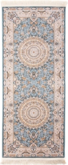 Morgenland Orientteppich - Suzan - läufer - 200 x 80 - Seegrün