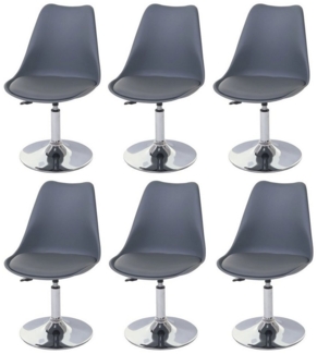 MCW Esszimmerstuhl Vaasa T501-6-h (Set, 6 St), 6er-Set, Korpus aus Kunststoff, frei drehbar um 360°, höhenverstellbar