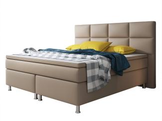 Boxspringbett Miami 180x200 cm Kunstleder Muddy