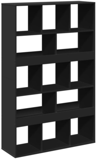 vidaXL Raumteiler Schwarz 100x33x156,5 cm Holzwerkstoff 3309529