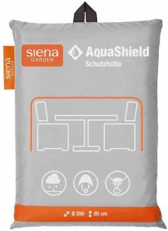 SIENA GARDEN AquaShield Sitzgruppenhülle Ø250xH85 cm hellgrau, 100% Polyester