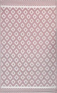 Outdoor Teppich rosa 120x180 cm geometrisches Muster THANE