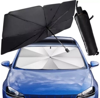 LA CUTE Autosonnenschutz Auto Sonnenschutz Windschutzscheibe Sonnenschirm Frontscheibe, 130 x 78 cm, (Sonnenschutz Schirm Faltbar UV- Beständig, Faltbarer Auto Sonnenschirm für die Windschutzscheibe), Ultraleichtes Design für einfache Handhabung und Tr...