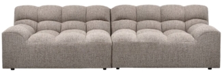 Sofa Allure aus Melange-Stoff, Hellgrau