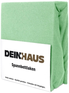DH DEIN. HAUS Spannbettlaken Frottee, Gummizug: mit Gummizug, Baumwolle, atmugsaktiv, hautfreundlich, pflegeleichter Stoff