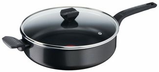 Tefal Easy Cook & Clean Schmorpfanne mit Antihaftbeschichtung, Schwarz, 28cm