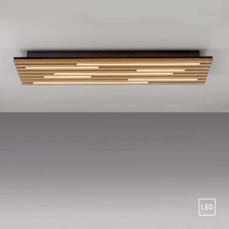 JUST LIGHT 15591-79 AKUSTIK Deckenleuchte Holzoptik 3000K