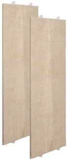 BigDean 2er Set Katzenkratzbrett Eckkratzbrett Kratzbrett Wand Wandkratzbrett Katzen Kratzecke 80cm
