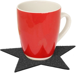 Primaflor-Ideen in Textil Platzset Stern, Weihnachtsdeko, (Set, 4-St), ideal als Untersetzer oder Tischdeko, Größe 16,5 cm