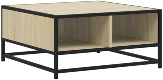 vidaXL Couchtisch Sonoma-Eiche 60,5x60,5x30cm Holzwerkstoff und Metall 848765
