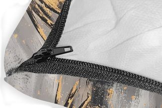 MuchoWow Dekokissen Abstrakt - Hirsch - Geweih - Gold, Zierkissen mit Füllung für Wohnzimmer, Sofakissen, 40x40 cm